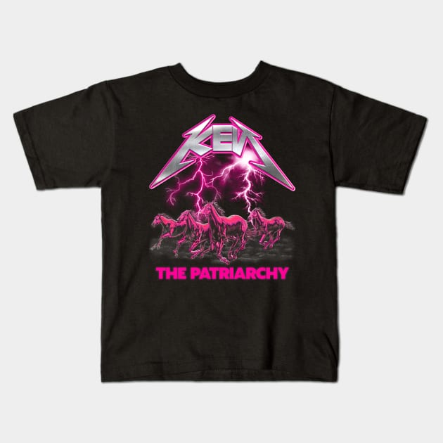 Ken - Patriarchy Is About Horses Kids T-Shirt by darklordpug